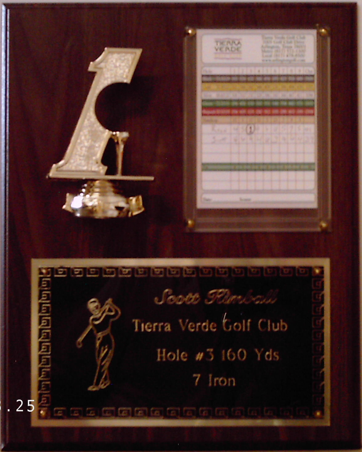 FB-ACE
HOLE - IN - ONE
PLAQUE 12